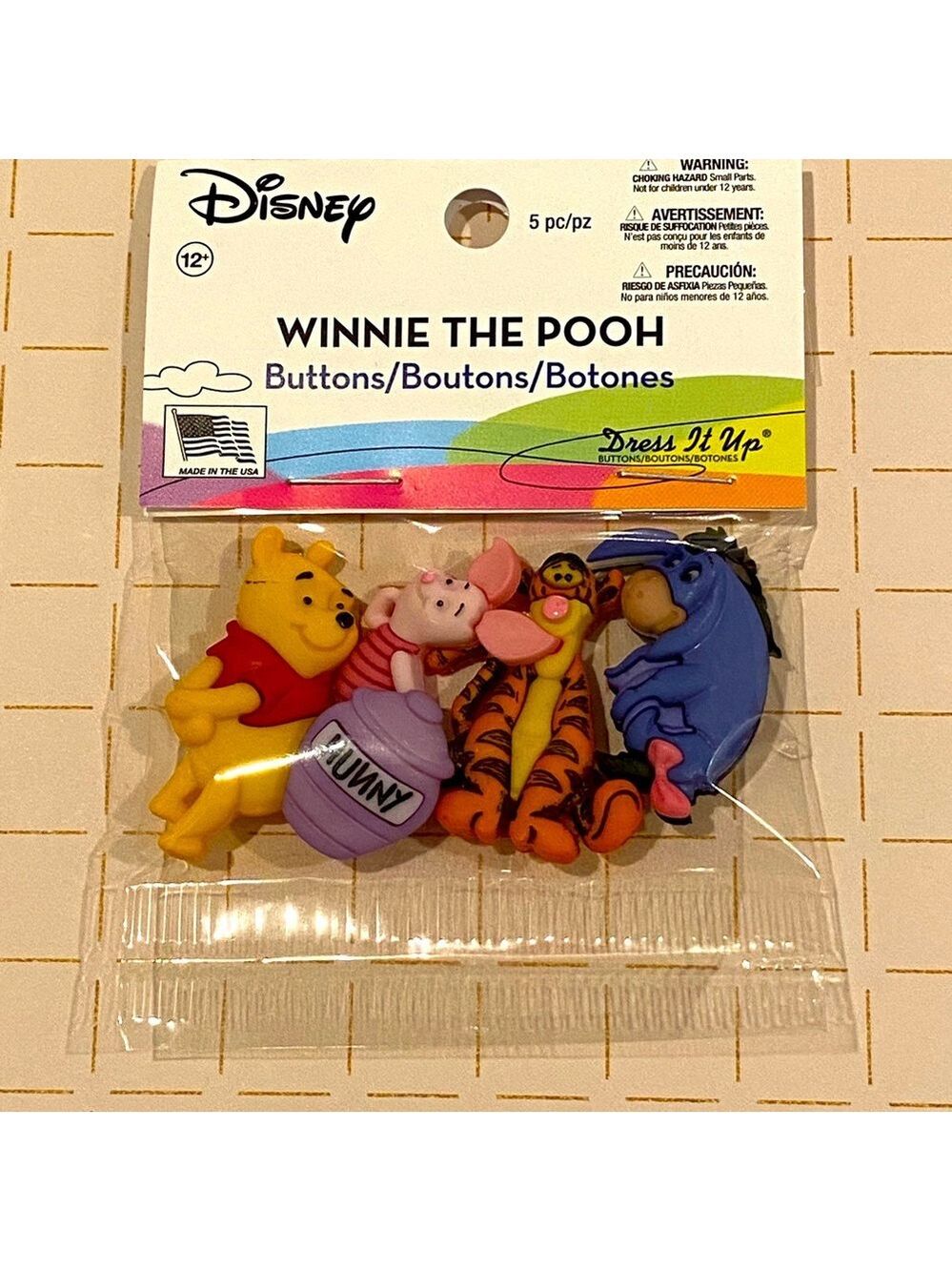 Disney Winnie The Pooh Buttons